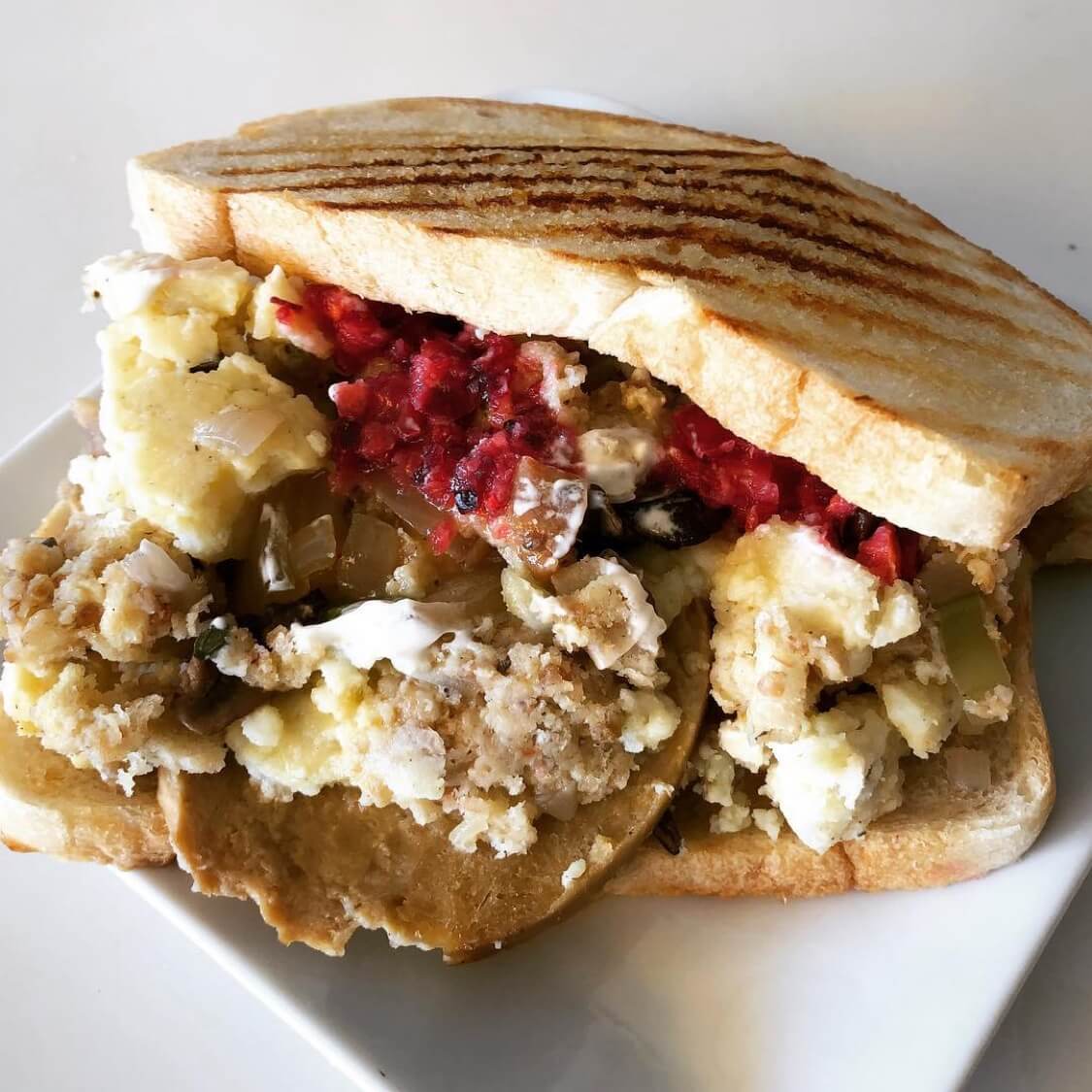 Thanksgiving Leftovers Pilgrim Sandwich