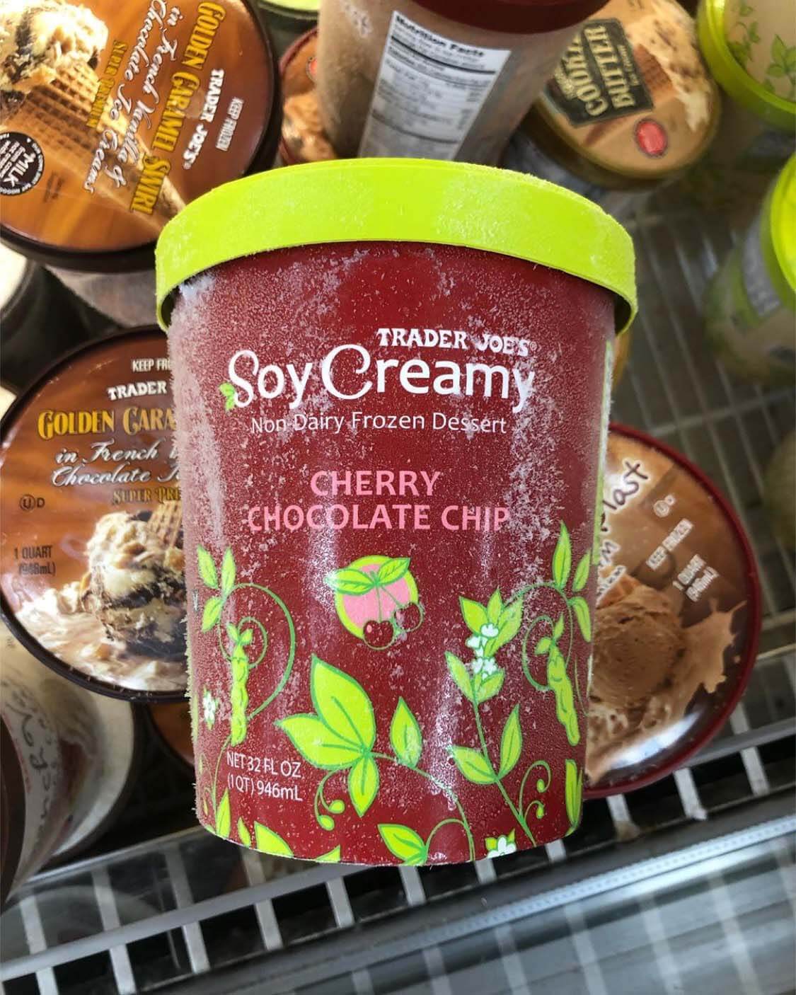 Trader Joe's Cherry Chocolate Chip Ice Cream