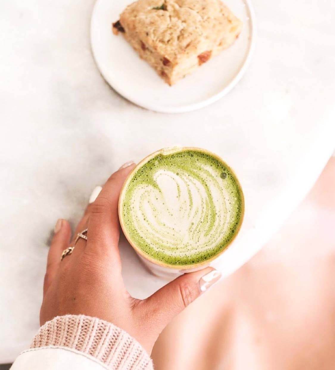 The Butcher's Daughter matcha latte