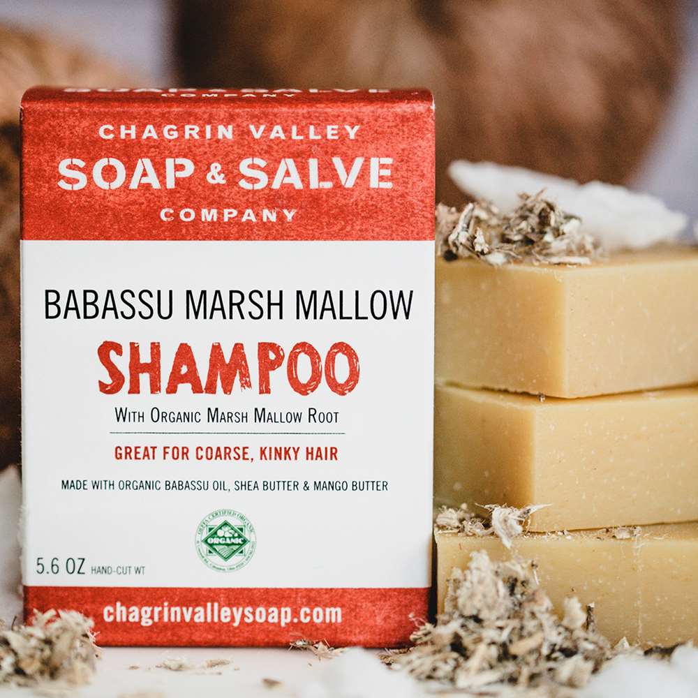 Chagrin Valley shampoo bars with box