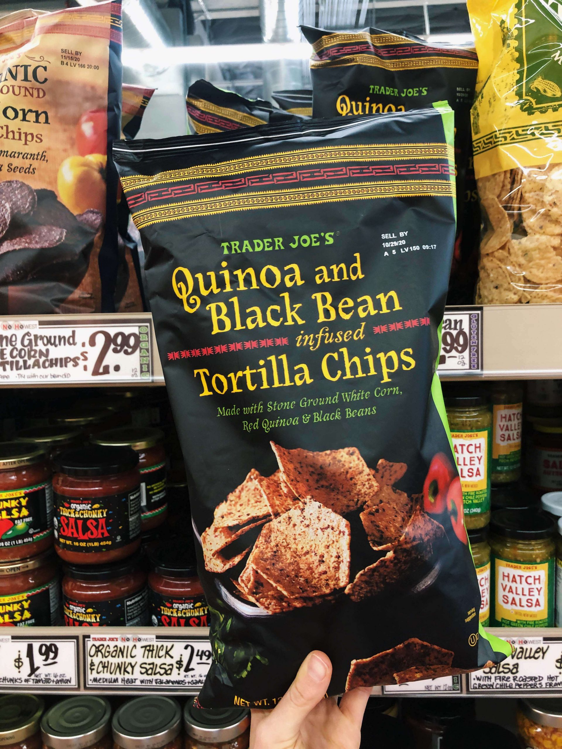 Trader Joe's Quinoa and Black Bean Infused Tortilla Chips