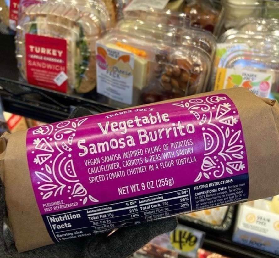 Vegetable Samosa Burrito