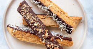 Vegan Coconut Pecan Biscotti
