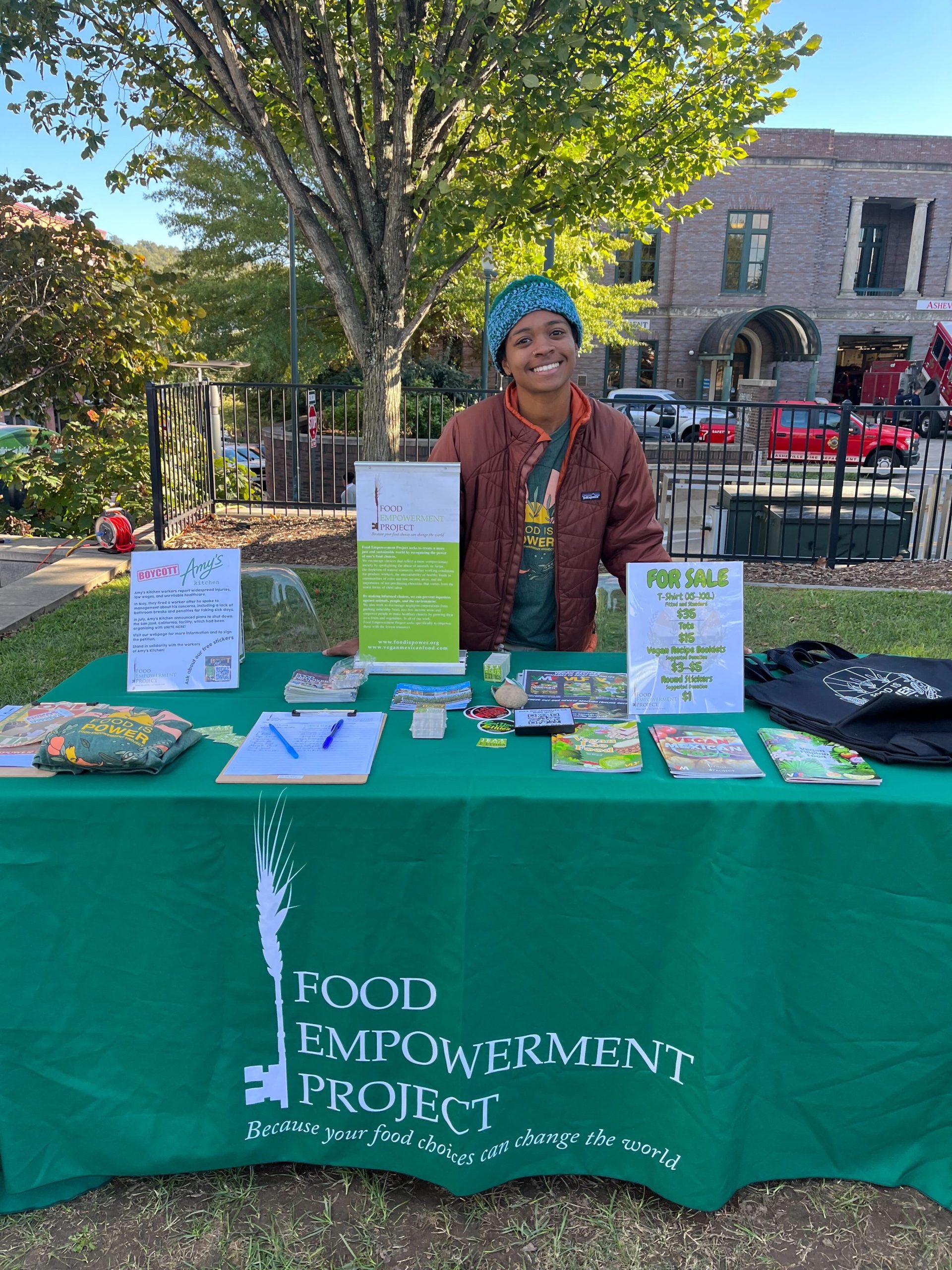 Food Empowerment Project stand