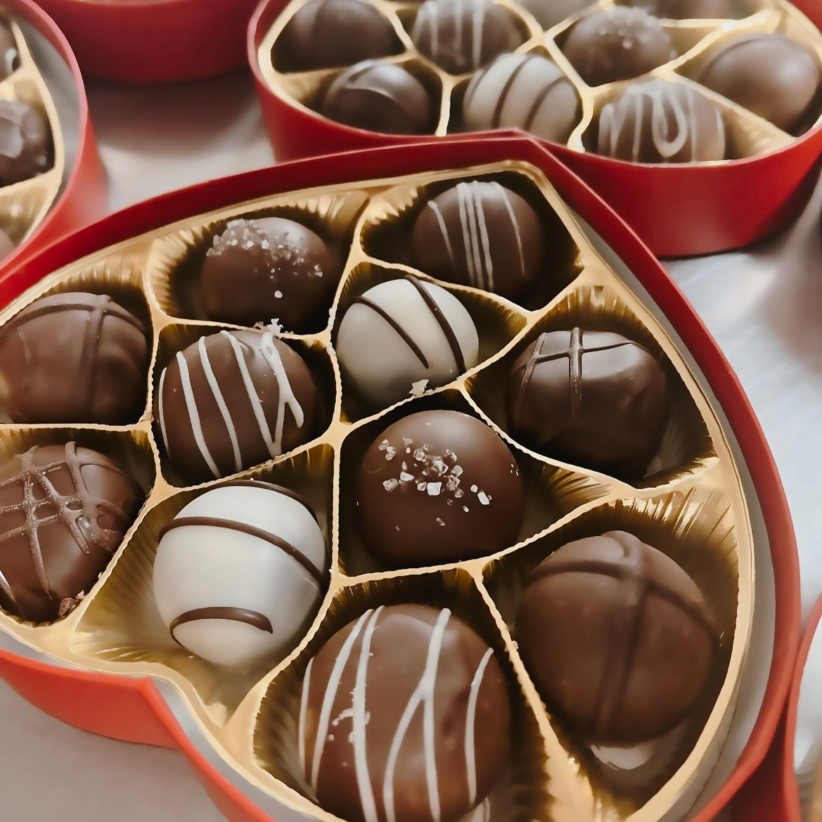 Heart Chocolate Truffle Box - No Whey Chocolate