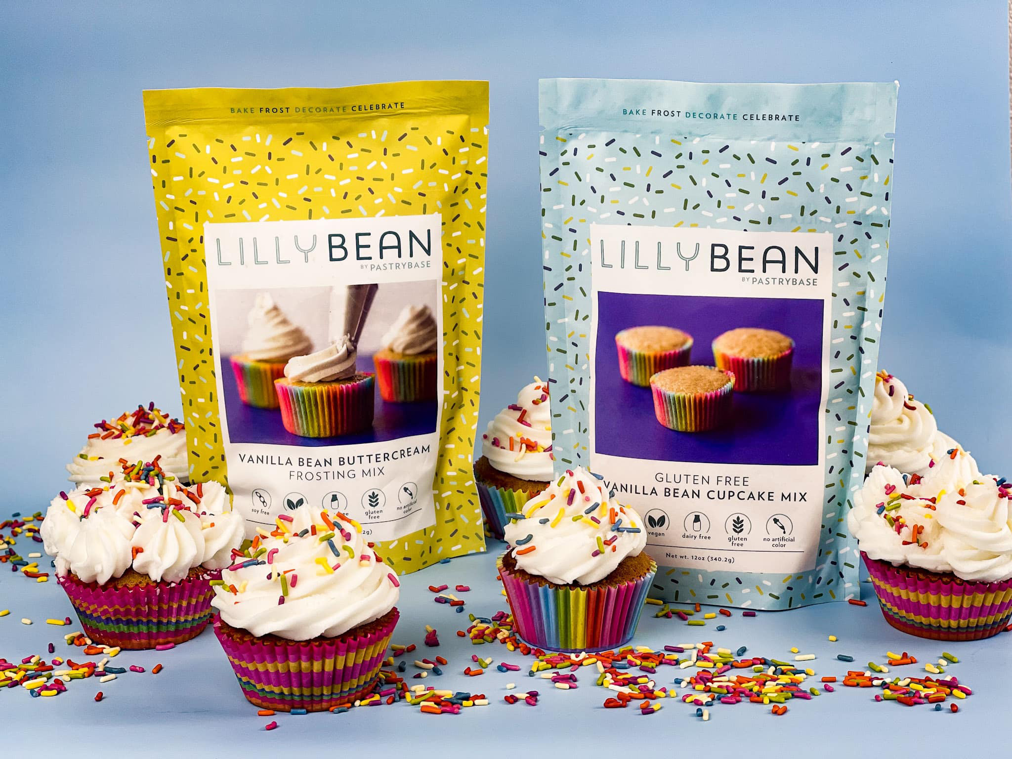 LilyBean cupcake mix and cupcakes
