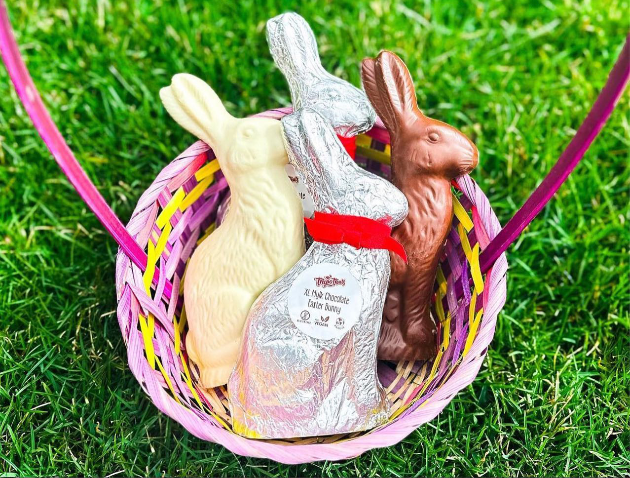 Trupo Treats chocolates in Easter basket