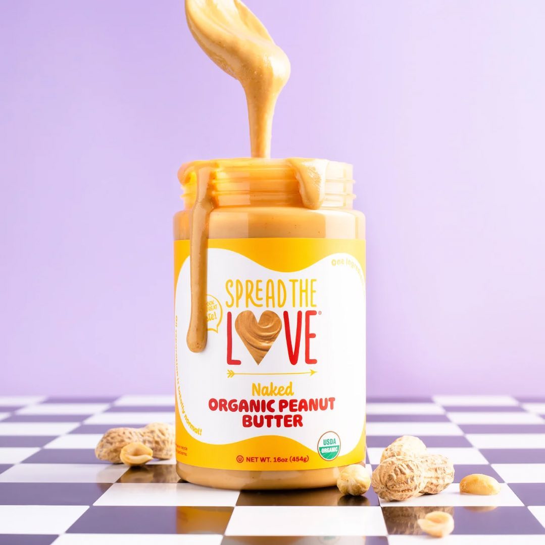 Spread The Love packaging with peanuts