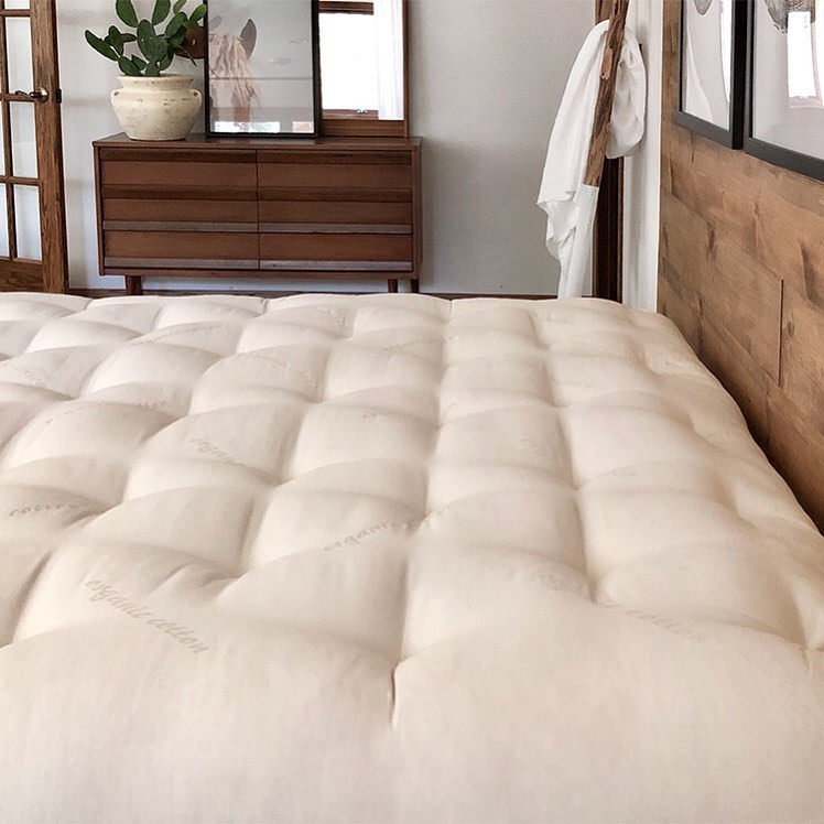 The Futon Shop mattress set up in bedroom
