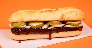 Native Foods Vegan Rib Sandwich