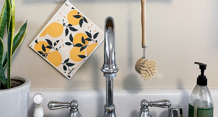 Papaya reusable paper towel in kitchen