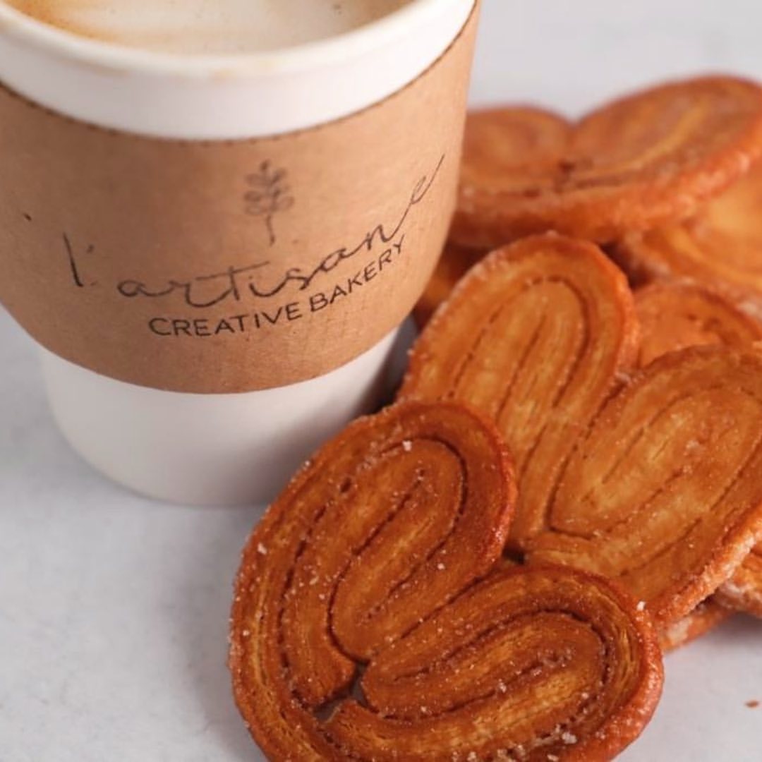 L'Artisane Creative Bakery baked goods with coffee