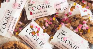 The Naughty Cookie cookies individually wrapped with confetti