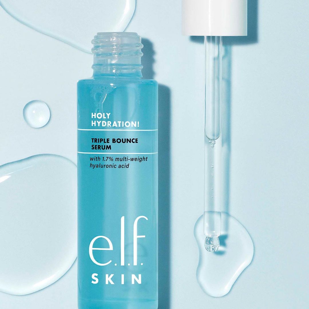 e.l.f. Cosmetics product opened and spilled on surface