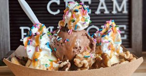 Vegan ice cream from The Greenery Creamery