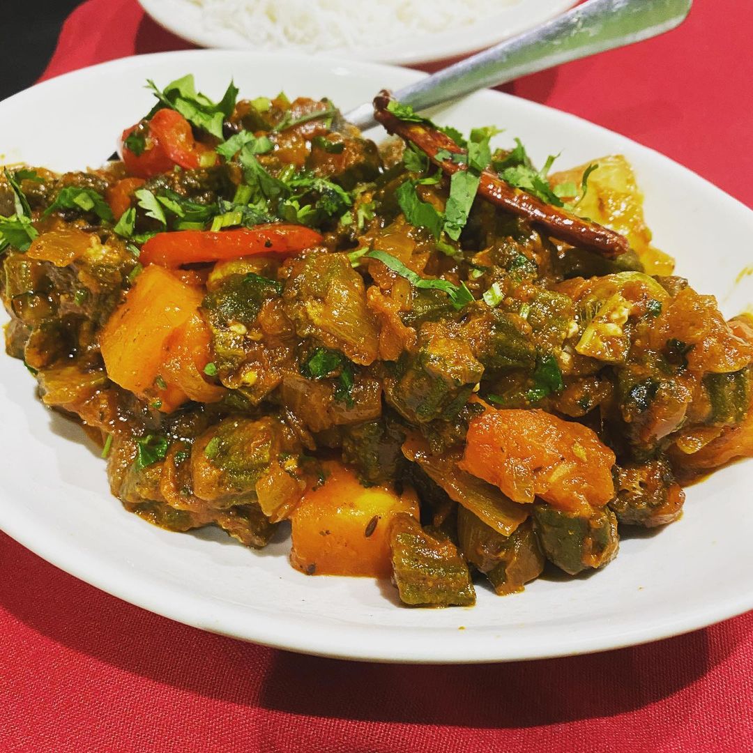The Himalayan Flames vegan dish on plate