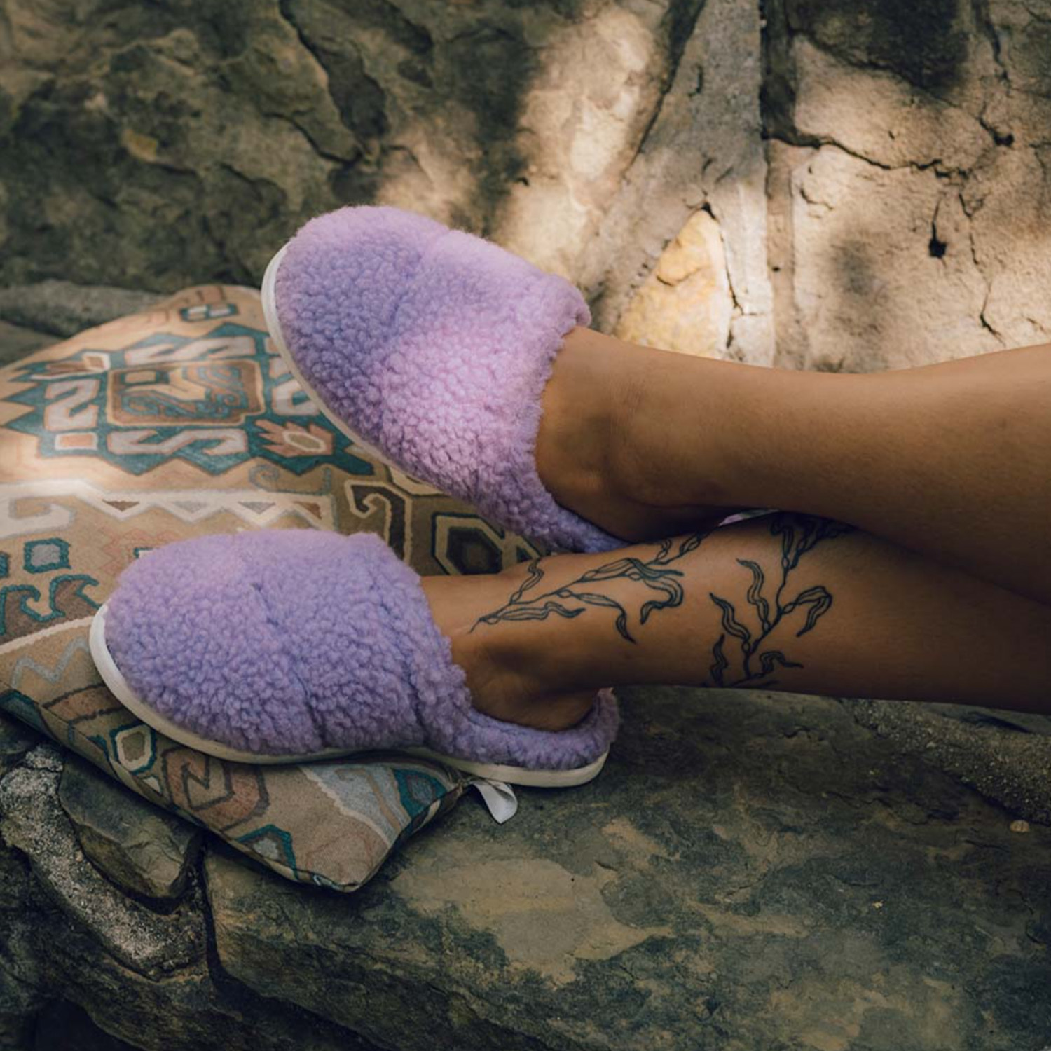 SeaVees slippers on feet
