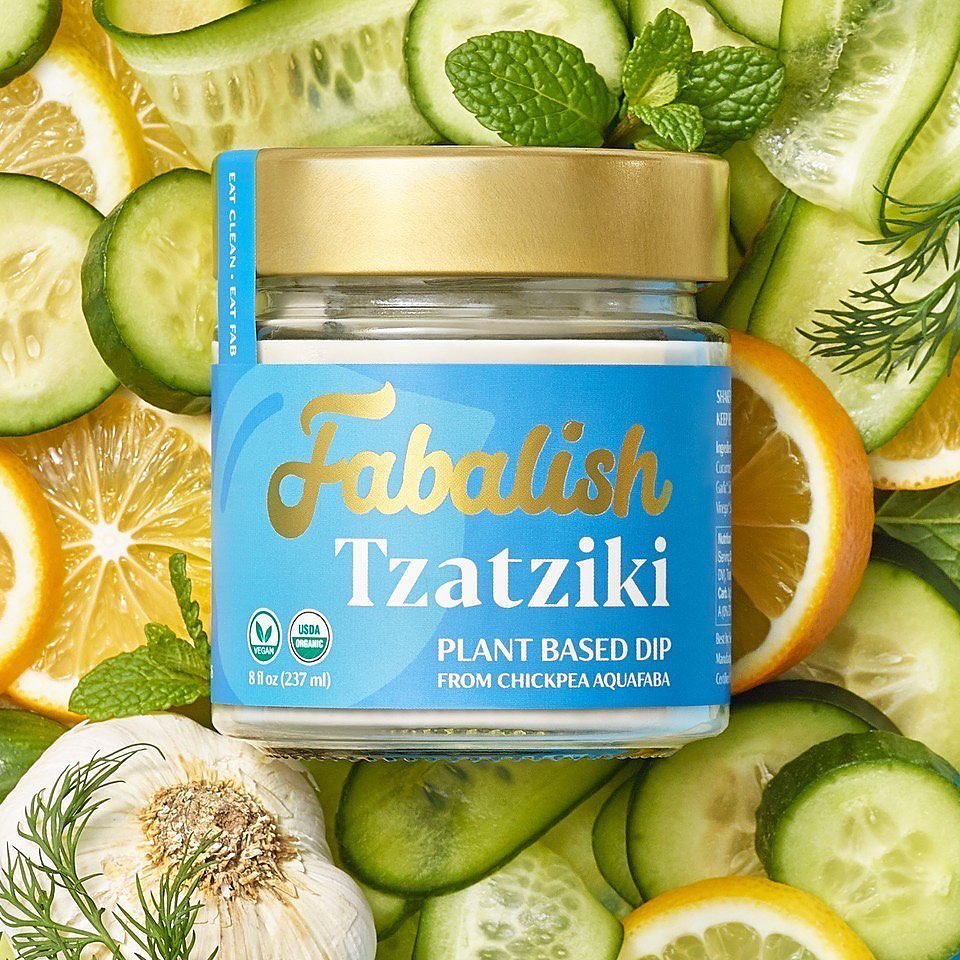 Fabalish Tzatziki on veggies and fruits