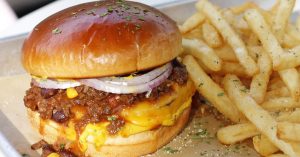 Golden Dinosaurs vegan meal on tray