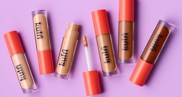Kulfi beauty shades of concealer spread out