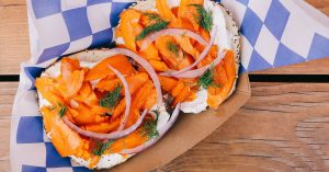 Mort & Betty's vegan bagel entree