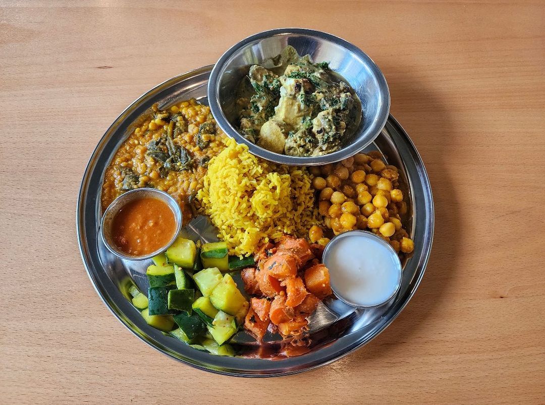 The Sudra vegan dish on plate