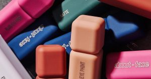 about face products stacked on top of each other