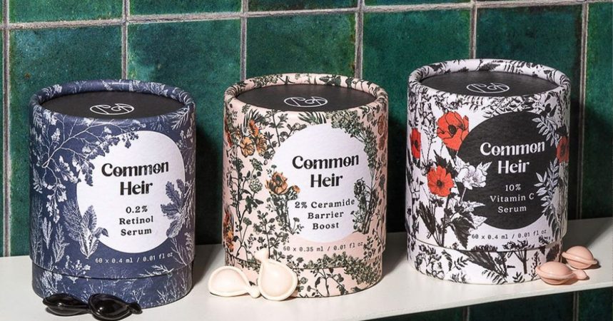 Three Common Heir products in bathroom