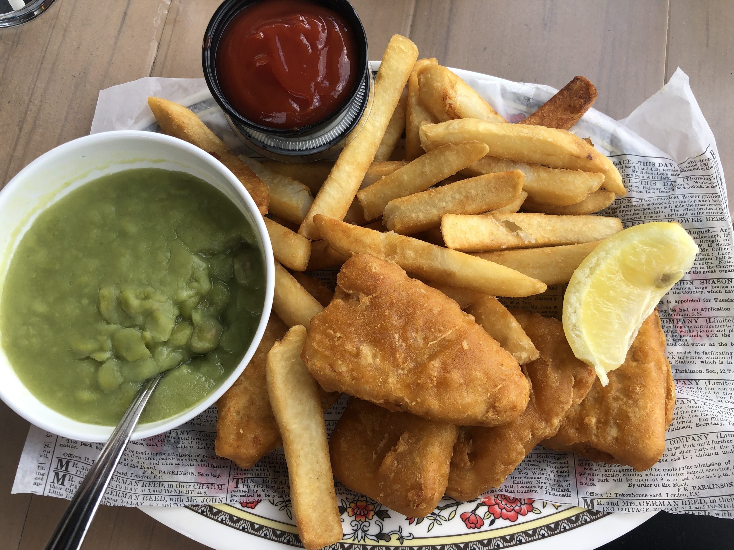 Vegan fish and chips from Disney