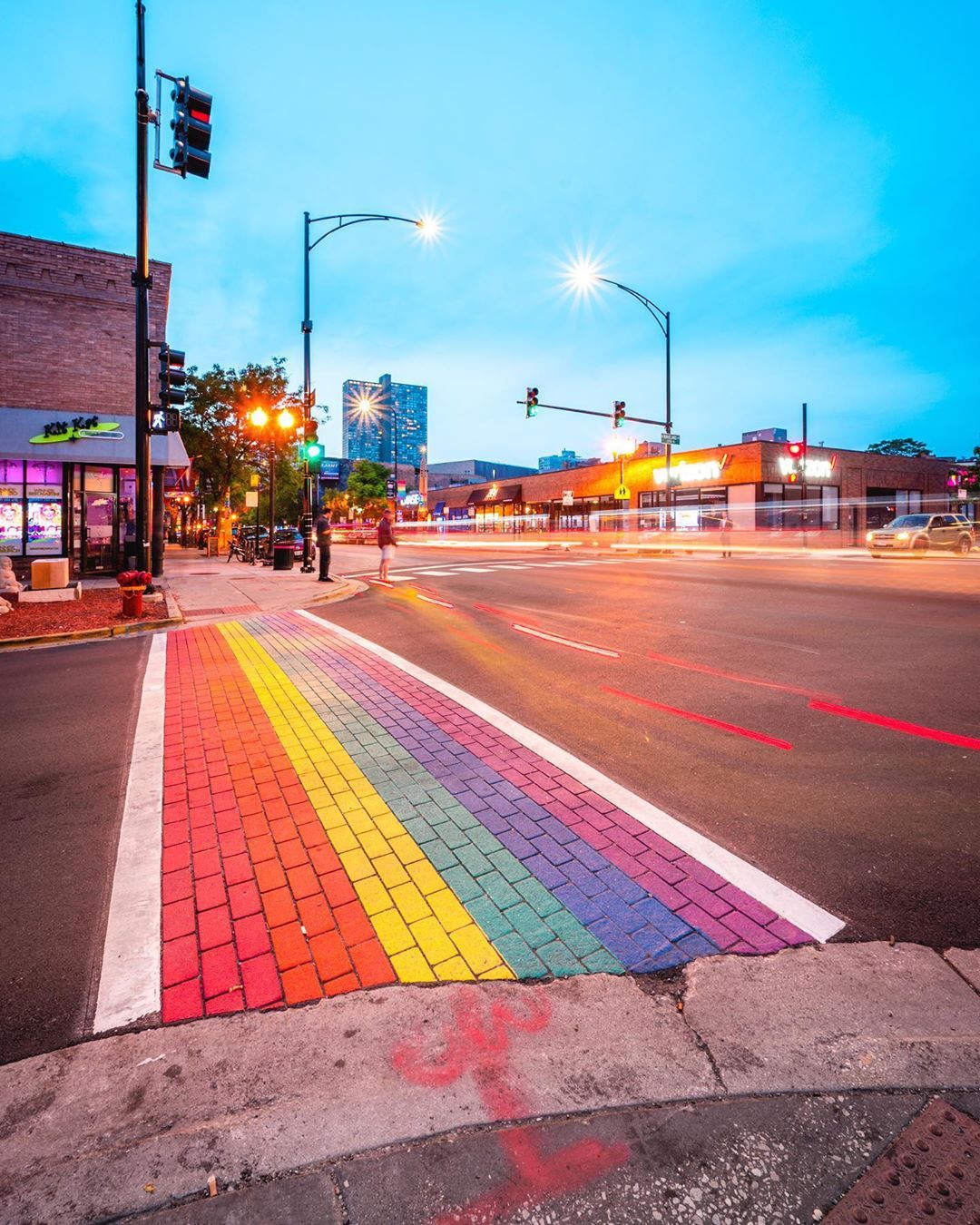 Photo of Pride Street painting
