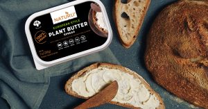 Naturli butter being spread on toast