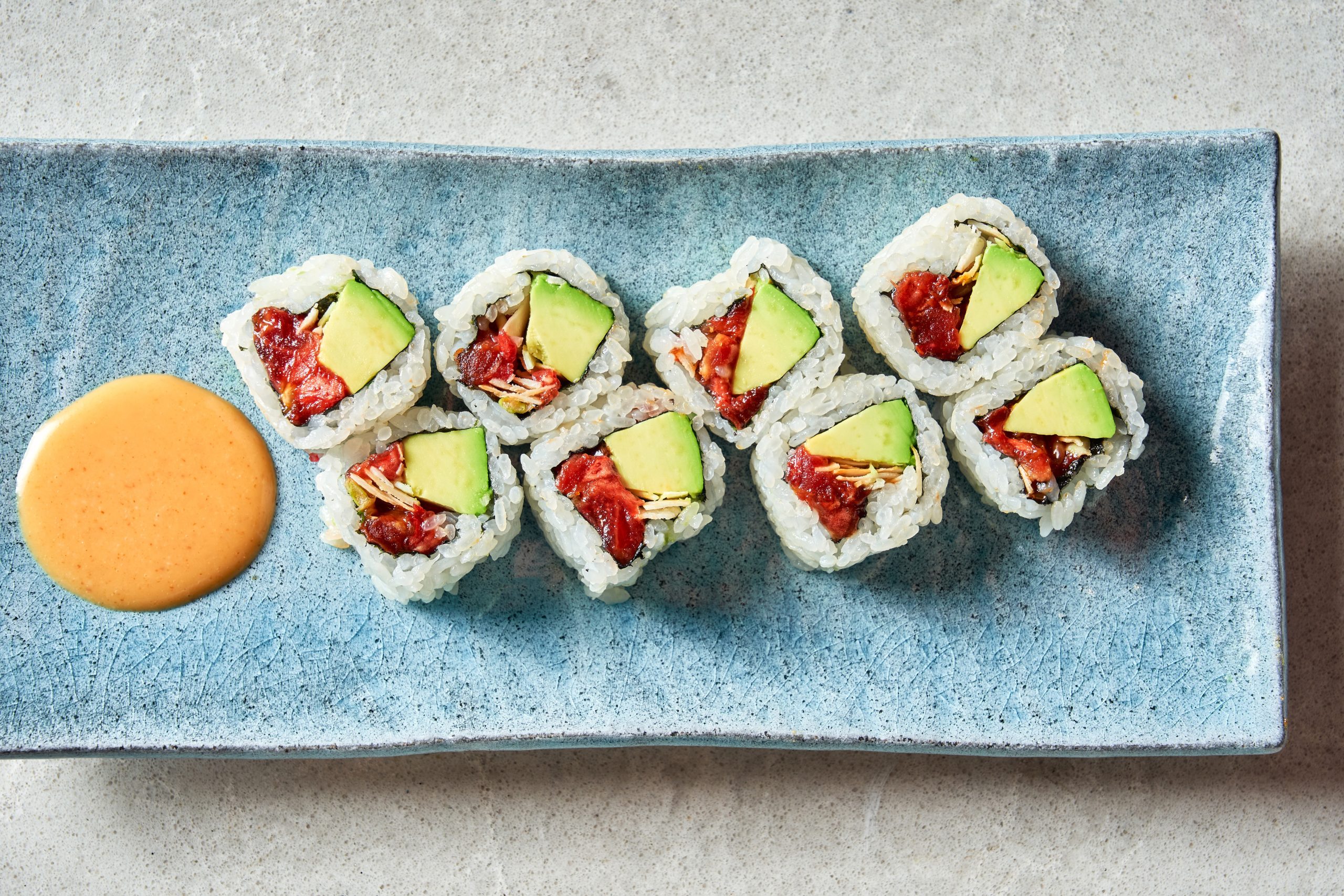 PLANTA vegan sushi on plate