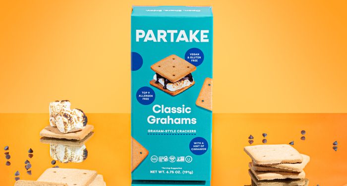 Partake Graham Cracker box with crackers