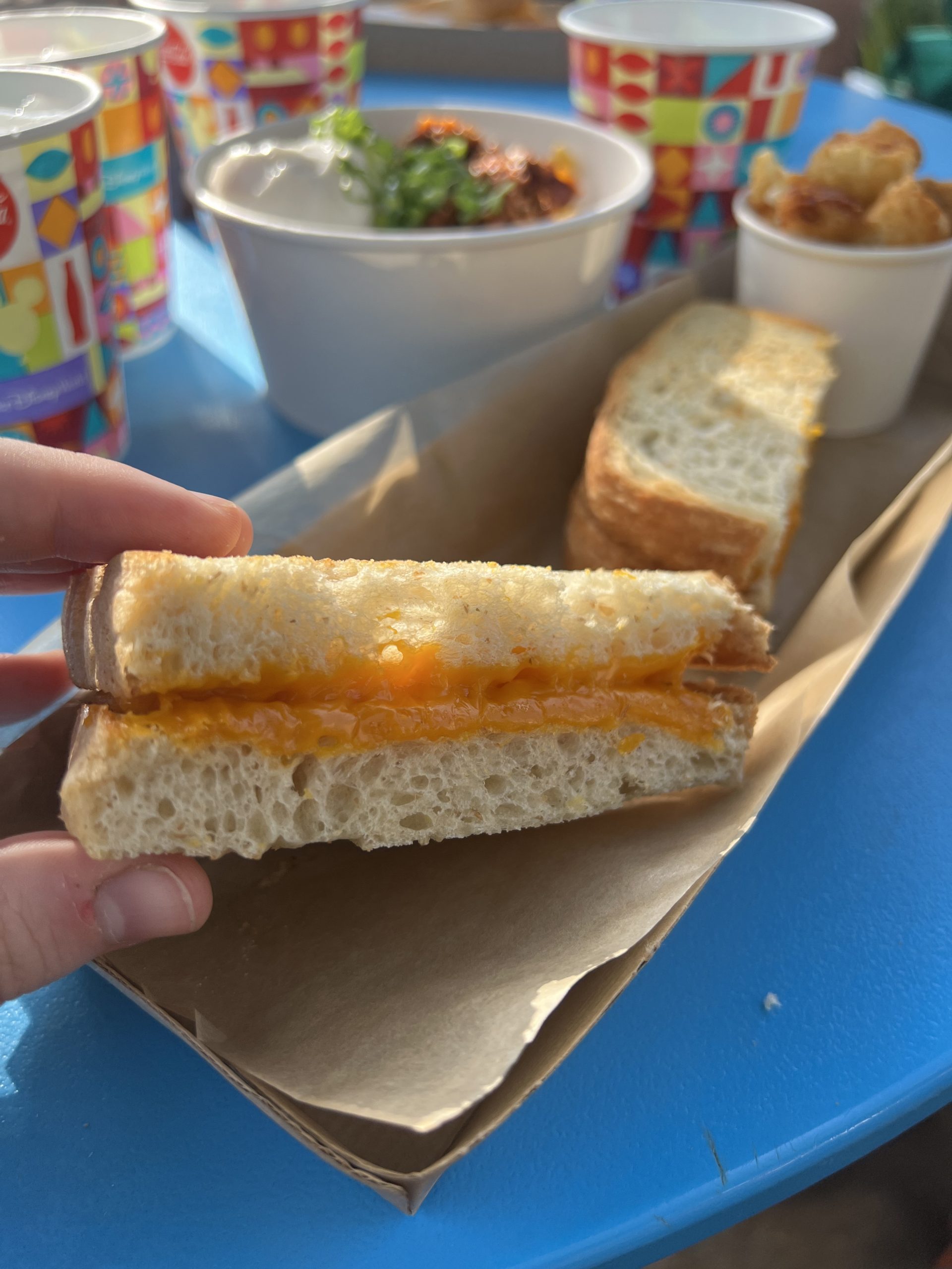 Vegan grilled cheese from Disney
