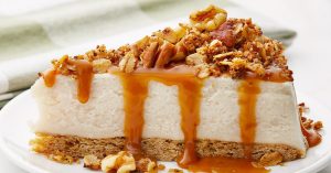 Daiya vegan cheesecake on plate