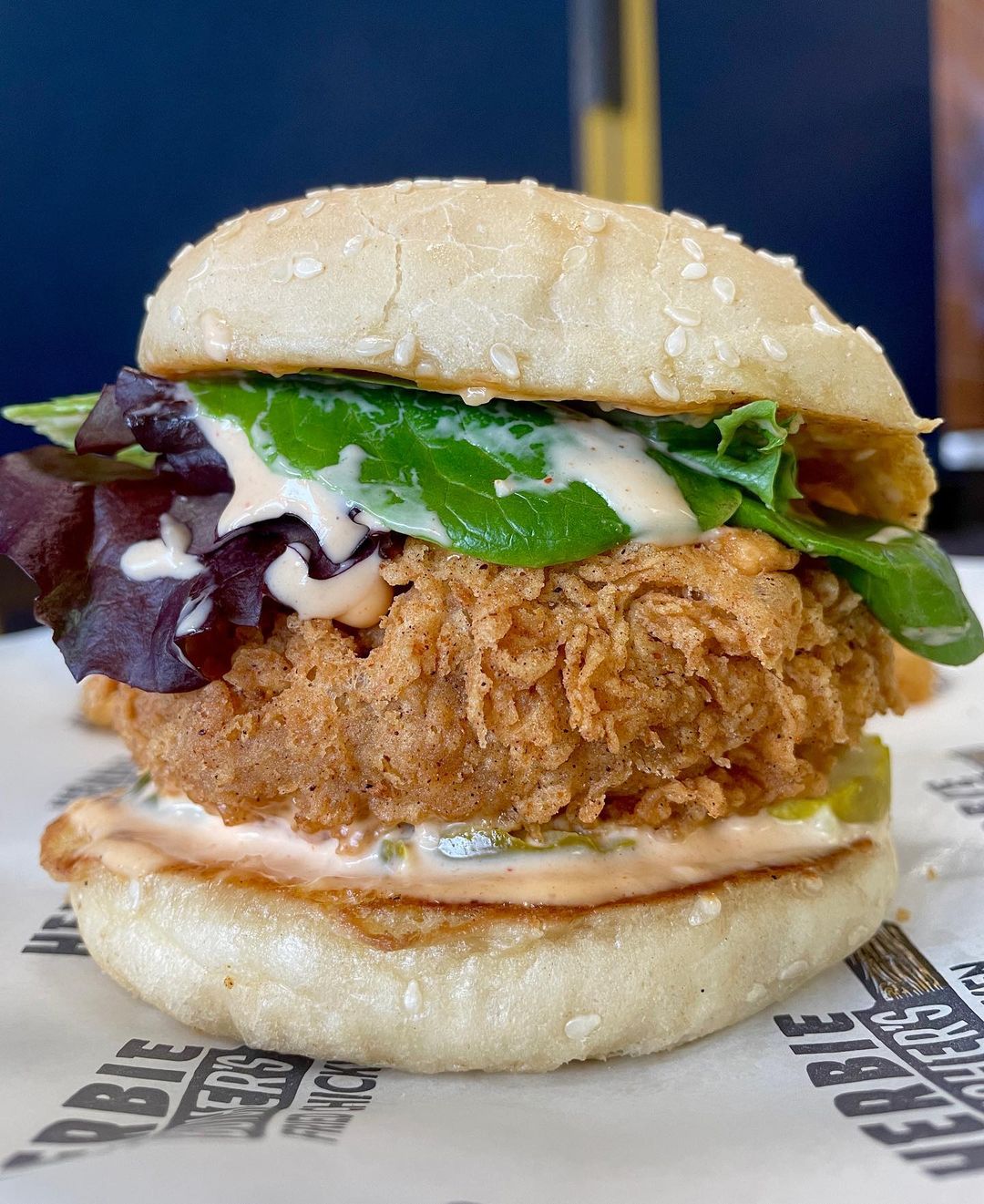 Vegan sandwich from Herbie Butcher’s Fried Chicken