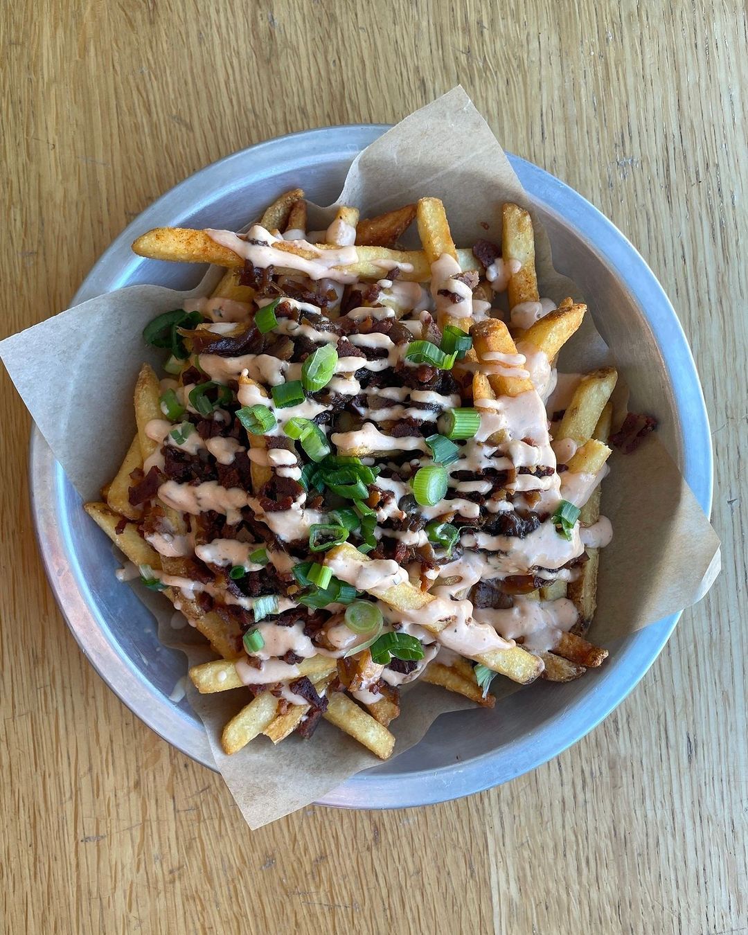 Vegan loaded fries from J. Selby's