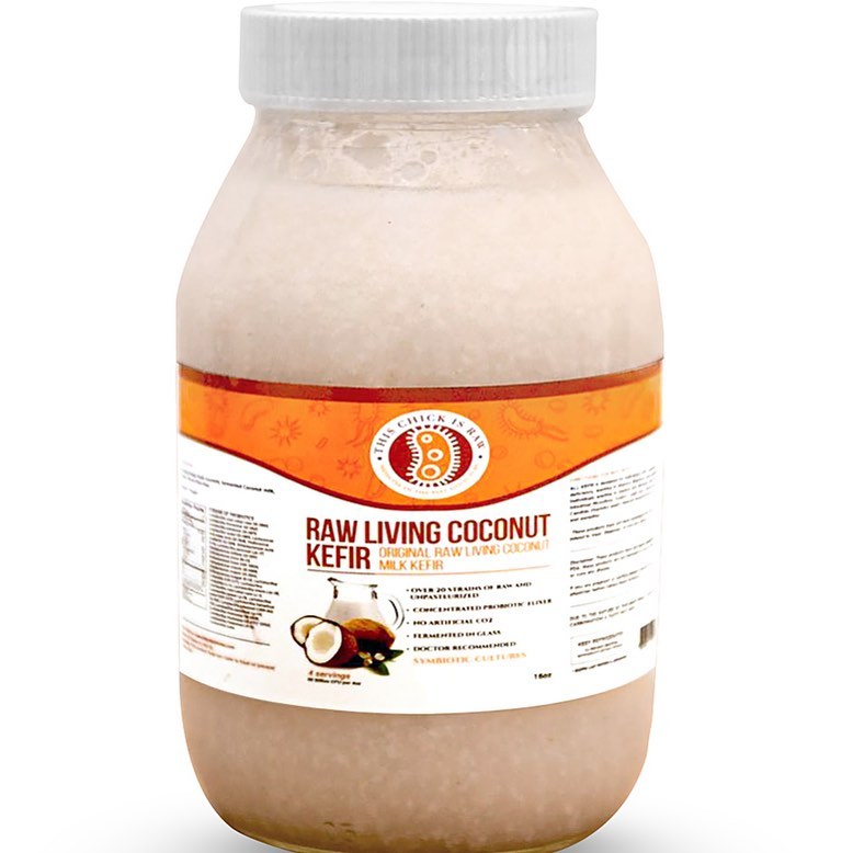 Container of Raw Coconut Milk Kefir