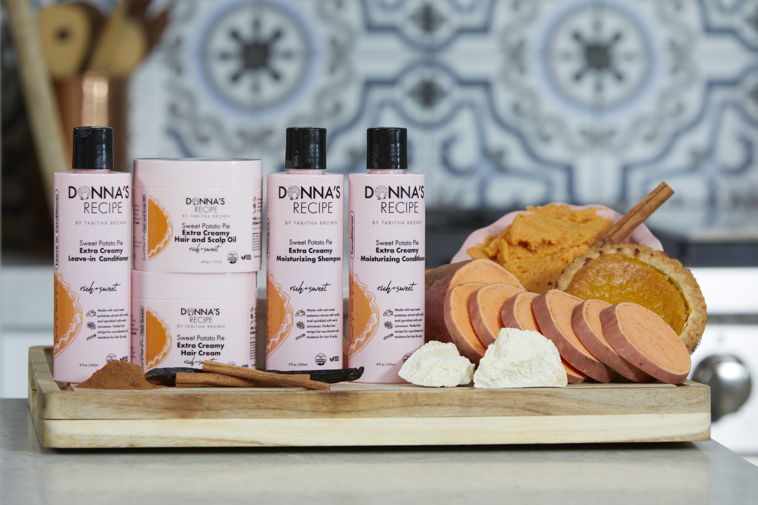 Donna's Recipe vegan haircare products