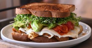 Vida’s Plant-Based Butcher vegan sandwich