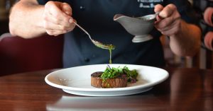 6oz Steak at Charley's Steak House in Florida