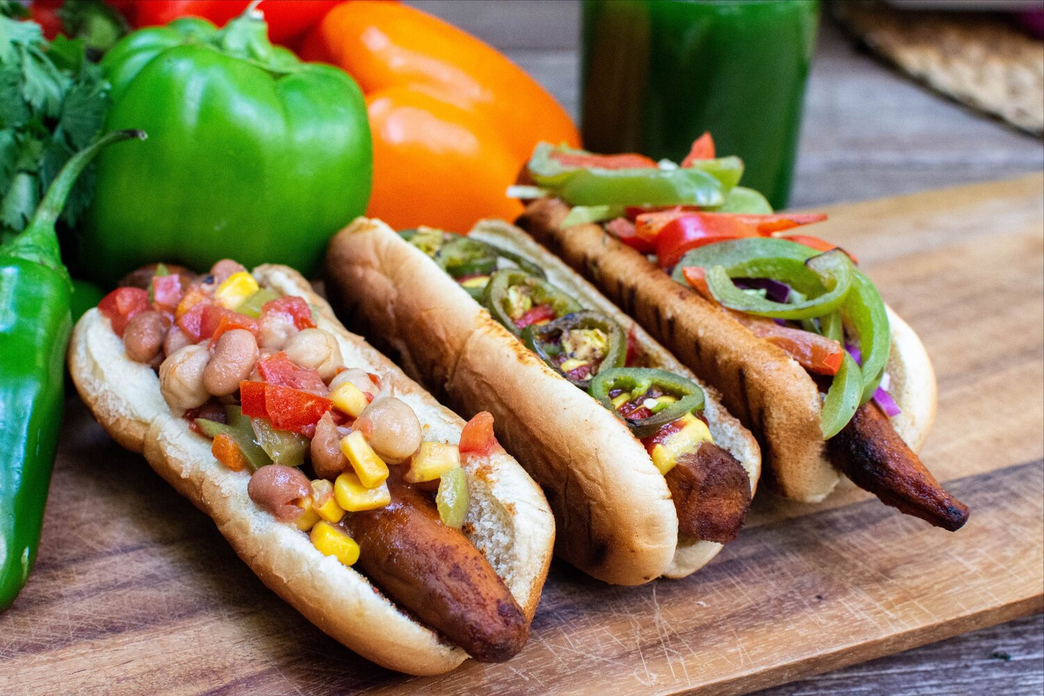 Vegan hot dogs from Másaya