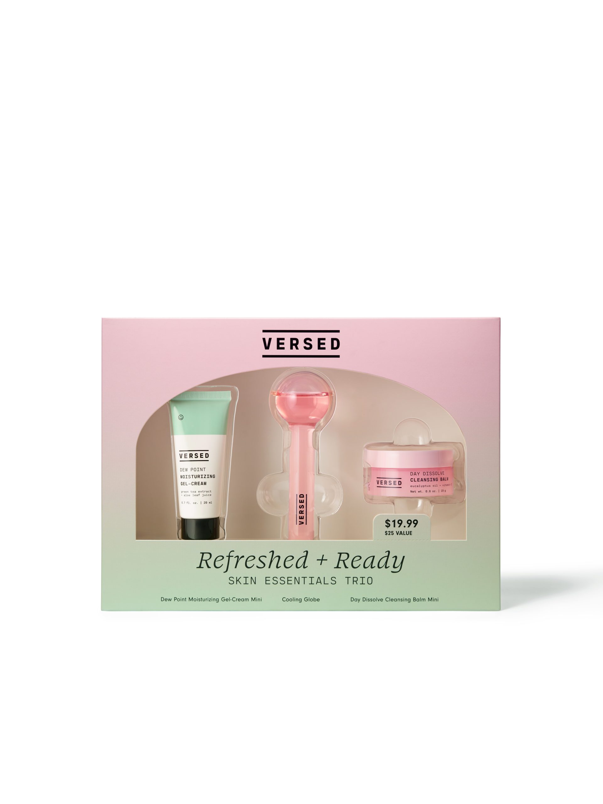 Versed Refreshed and Ready Skin Essentials Trio Gift Set