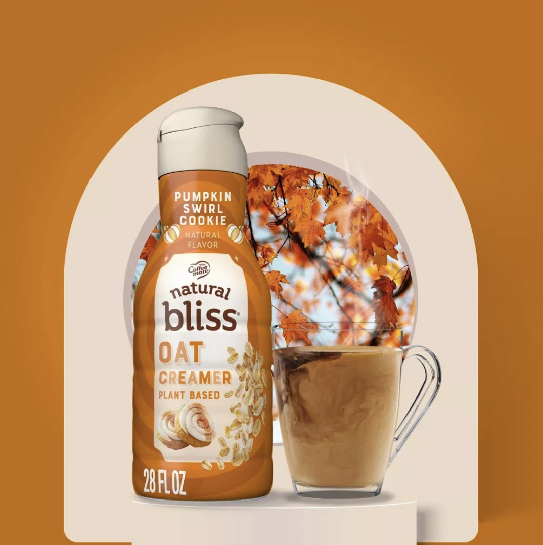 Coffee Mate Natural Bliss Oat Pumpkin Swirl Cookie Creamer