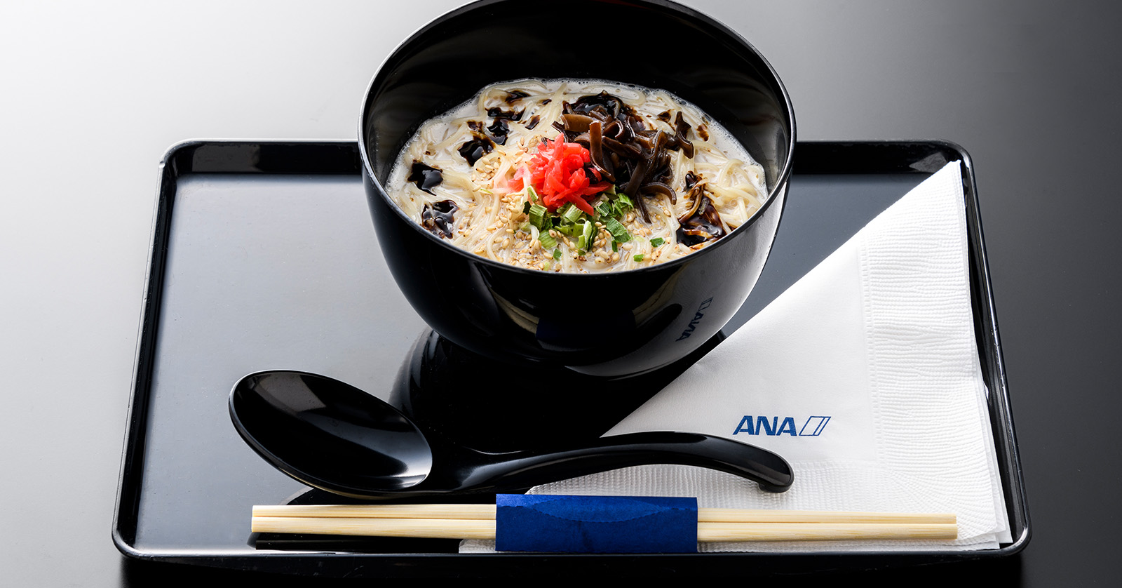【激レア】ANA(全日空)ファーストクラス汁椀×4客セット Japanese Airline ANA Launches Plant-Based Ramen on International