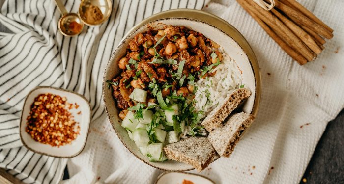 vegan chili bowl