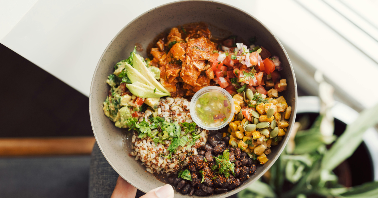 This loaded vegan burrito bowl makes meal prep something to look forward to