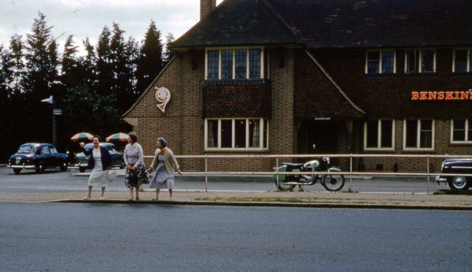 British pub exterior street