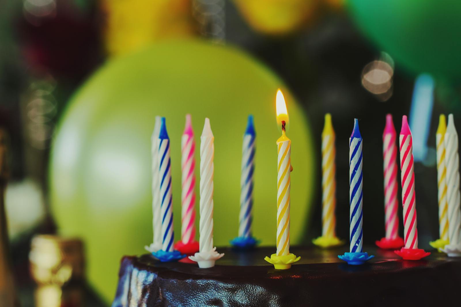 birthday dinner candles