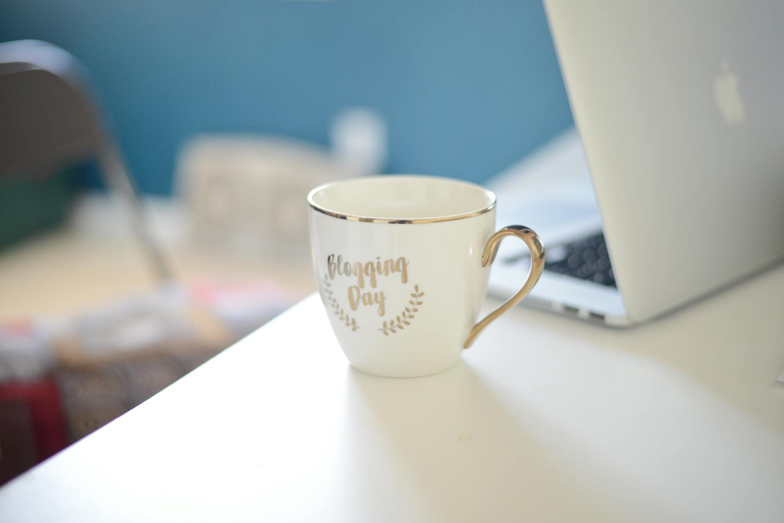 coffee mug morning desk